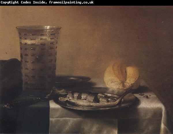 Pieter Claesz Style life with herring